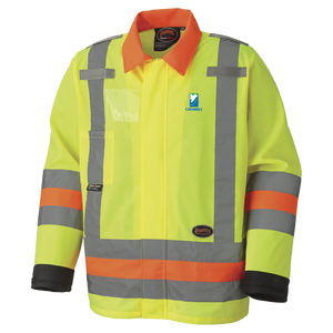 VESTE DE SÉCURITÉ ANTI-TRAFIC RESPIRANTE JAUNE/VERT HAUTE VISIBILITÉ (Ville Chambly)