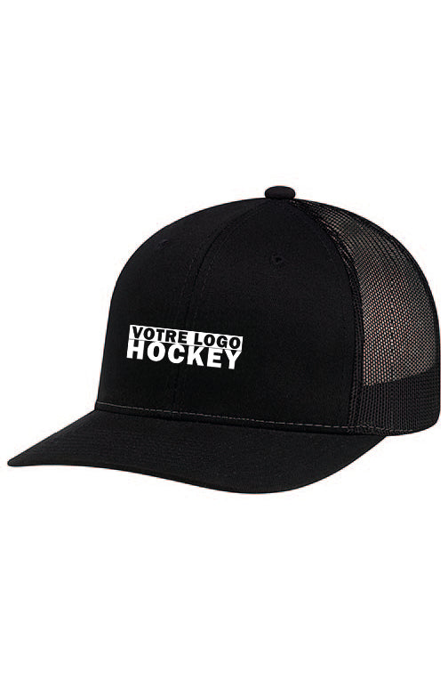Casquette avec filet logo texte